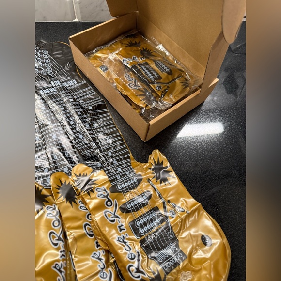 Gold Inflatable Electric Guitars - Picture 7 of 8